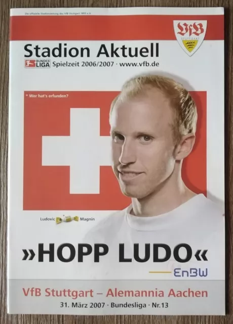 Programm Bundesliga 2006/07 VfB Stuttgart - Alemannia Aachen