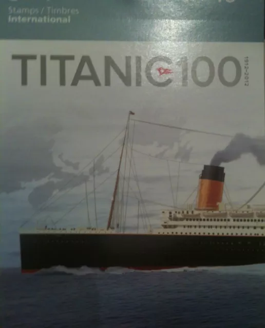TITANIC 1x BOOKLET OF 6 INT STAMPS 100TH ANNIVERSARY - FREE SHIPPING WORLDWIDE