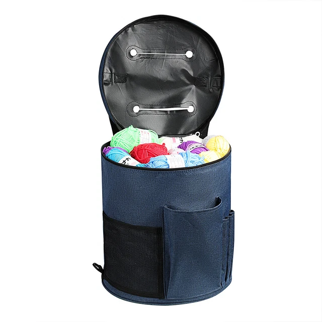 Cylinder Clothes Storage Bag Yarn Storage Bucket DIY Sewing Accessories Bag 9