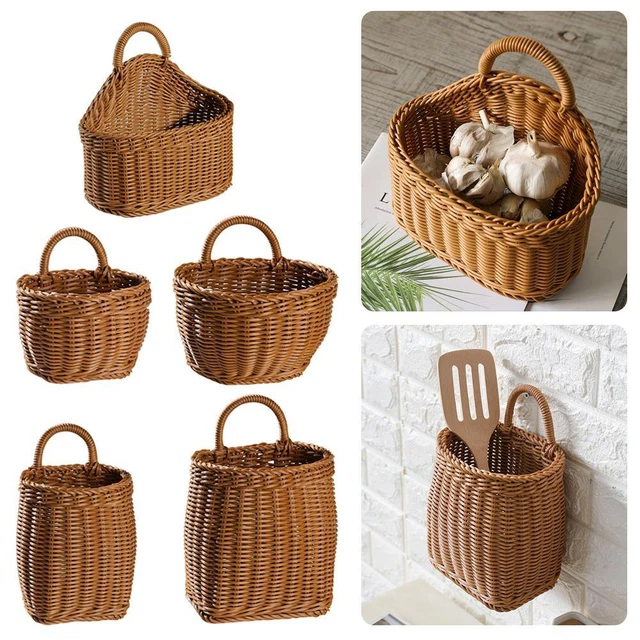 Cesto Frutta Tessuto Cesto Appeso Cesto Decorativo Jut√ Cesto Piantatrice Q8G7
