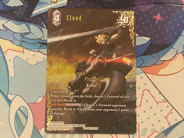 Cloud Foil Full Art Promo - PR-160/22-120H - NM - Final Fantasy TCG FFTCG