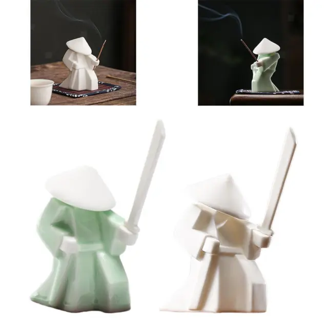 Samurai Chevalier Bâton D'encens Titulaire Collection Parfum Brûleur Sculpture