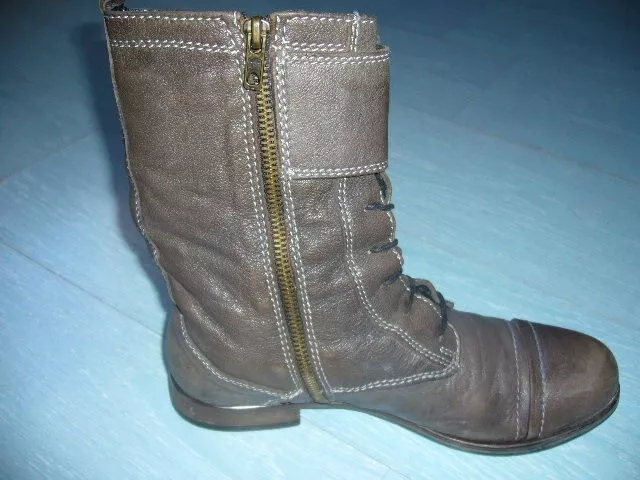 Bottines cuir gris Liberto pointure 39