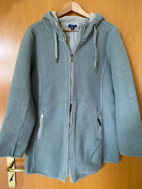 Tom Tailor Jacke Damen Übergangsjacke Grün mit Zipp-RV