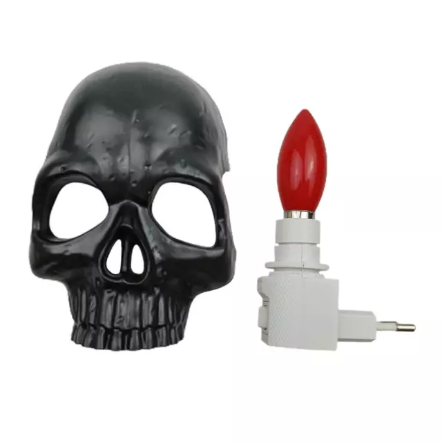 Plug in Halloween Light Home Room Decor Creative Gothic Human Skull Light 3