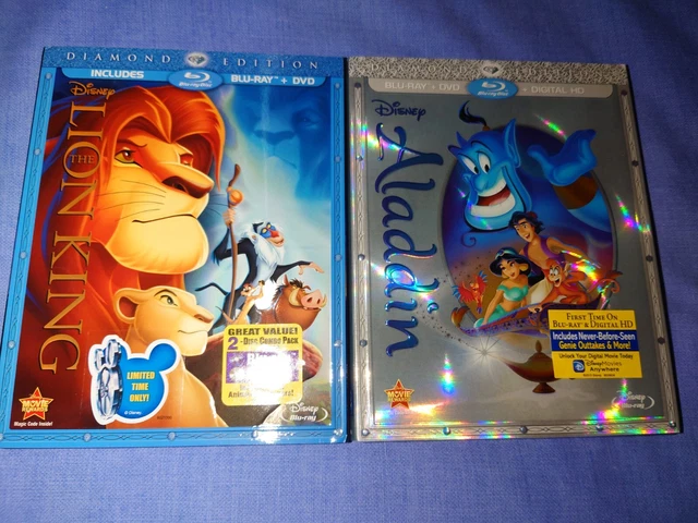 Diamond Edition THE LION KING + Aladdin Diamond Edition Disney Blu-ray US Region Free ...