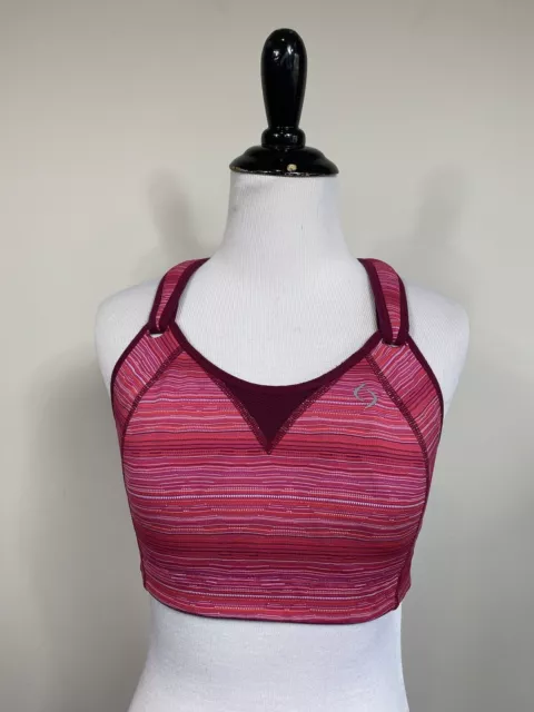 Moving Comfort Juno Sport Bra 36C Pink Wire Free Lightly Lined High Support