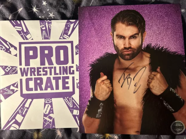 Tyler Breeze Pro Wrestling Crate Signed Photo WWE NXT