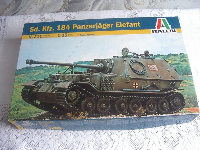 Maquette Italeri 1/35 - Chasseur De Chars Elephant Sd.Kfz. 184 Tigre (P) - Neuf
