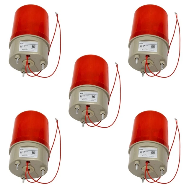 5 x luce di avvertimento solida lampeggiante industriale, luce di avvertimento acustica OptiscH1Y3