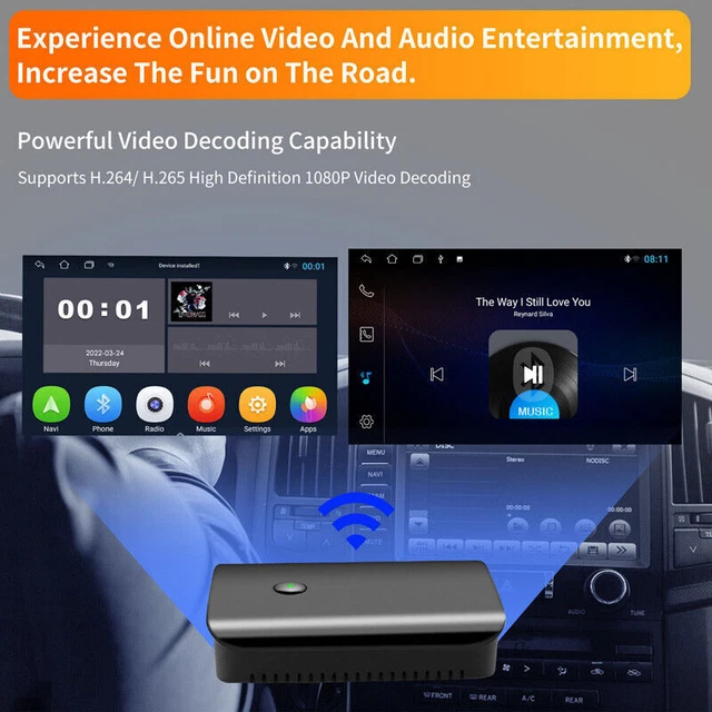 8 Core 4+64G Car Wired To Wireless Carplay Dongle Box for Android/iOS Player Kit