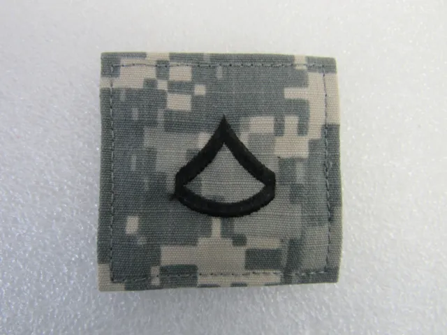 US Army Private First Class PFC Enlisted Rank Hook Pixel Camo Patch Battle BDU