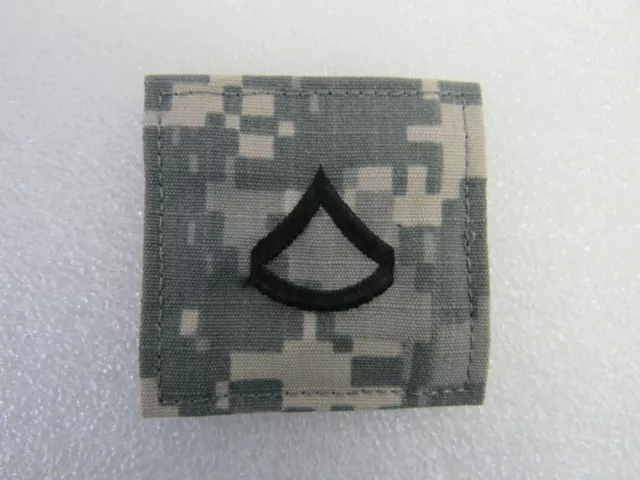 US Army Private First Class PFC Enlisted Rank Hook Pixel Camo Patch Battle BDU