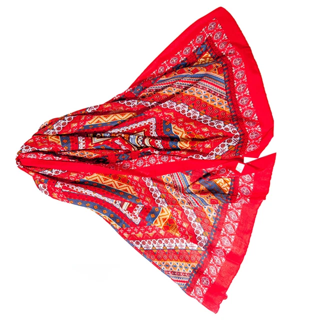 Wrap Head Scarves Haarwickelschal Schal Im Ethno-Stil Extra Großes Strandtuch Re