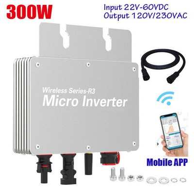 Y&H 350W Grid Tie Micro Onduleur MPPT Onde Sinusoïdale Pure - Entrée 38-50V Sortie 180-260V