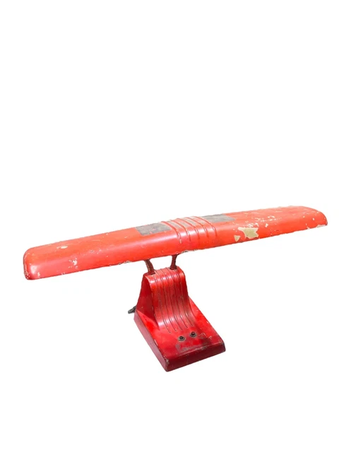 Vintage Lamp Retro Industrial Double Gooseneck Flexible, Red Dazor Desk Light