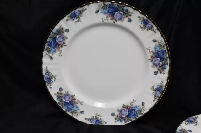 Royal Albert Moonlight Rose 10 3/8" Set Of Four Dinner Plates Mint