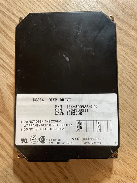 NEC Hard Drive 134-500986-292
