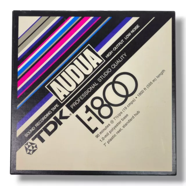 TDK L-1800 Professional Reel-to-Reel Tape & 7" Spool [Plastic]