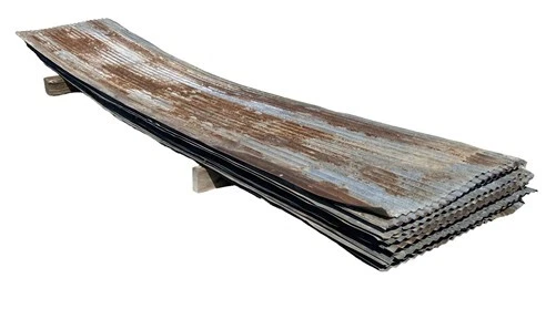 21 Sheets Barn Tin, Corrugated Metal Reclaimed Salvage, 11' Long 462 sq ft A45
