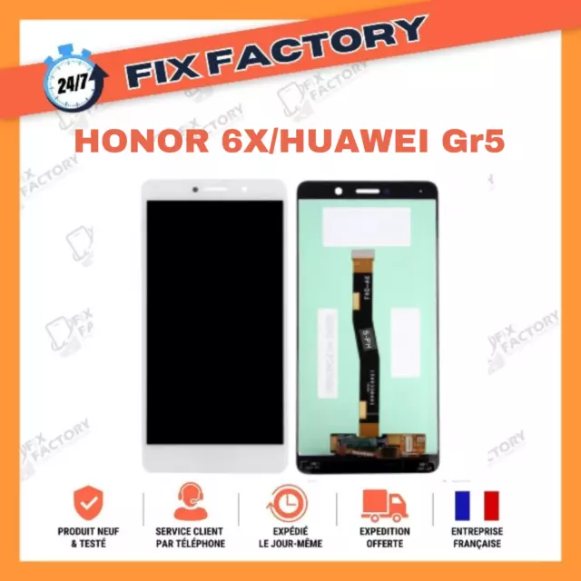 Ecran LCD+ Tactile Honor 6X / Huawei Gr5 2017  Blanc