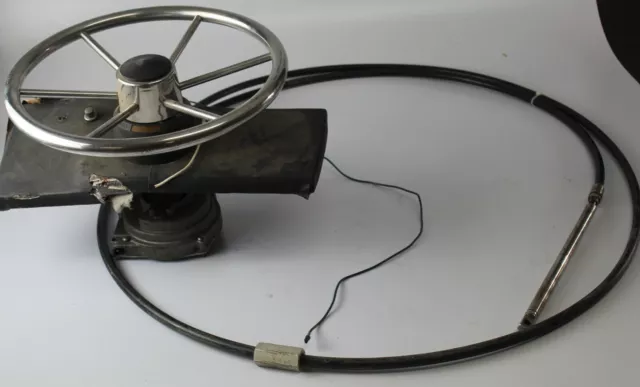 16' Rack & Pinion Steering Cable W/ Steering Wheel & Helm