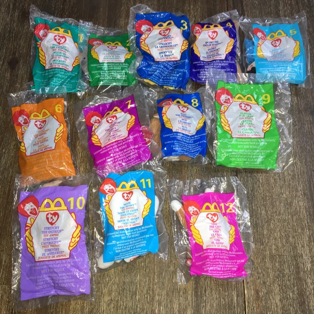 VINTAGE MCDONALDS HAPPY meal toys 1999 full complete set jungle animals