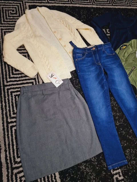 #A66 Enorme pacchetto di vestiti per ragazze 8-9 anni NEXT GEORGE RIVER TU M&S F&F PRIMAR 12