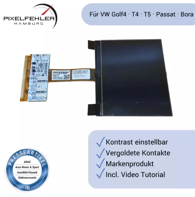 LCD FIS Premium Display VW T4 Tacho Kombiinstrument