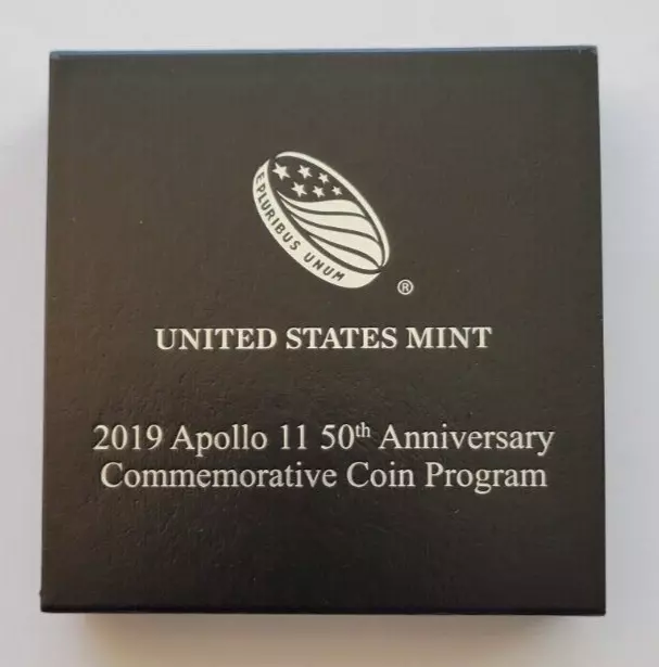 2019 P United States Apollo 11 50th Anniversary Proof Silver Dollar w/ OGP & COA