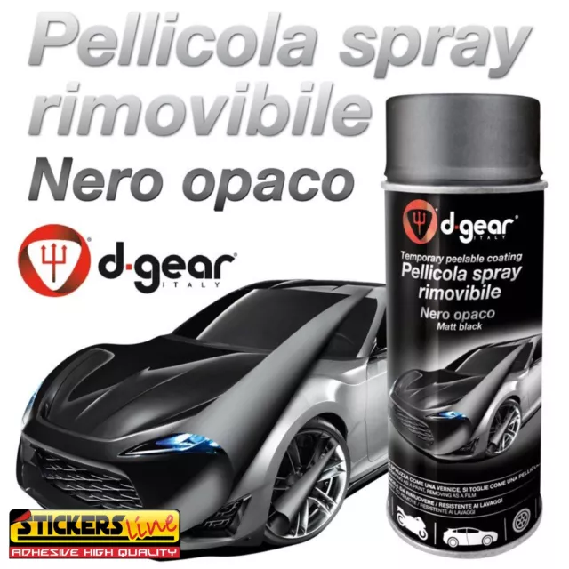 VERNICE REMOVIBILE NERO OPACO 400ml Pellicola spray wrapping