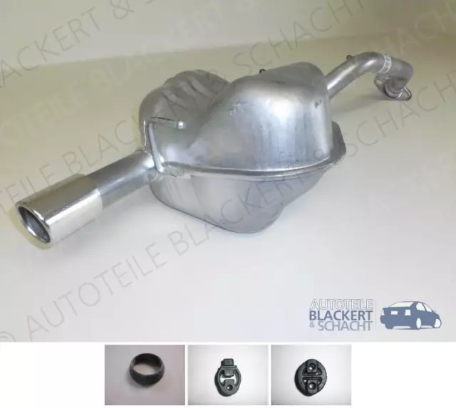 IMASAF ESD Auspuff Endtopf + Anbausatz für Mazda 5 CW 1.8 + 2.0 Benziner 2010-