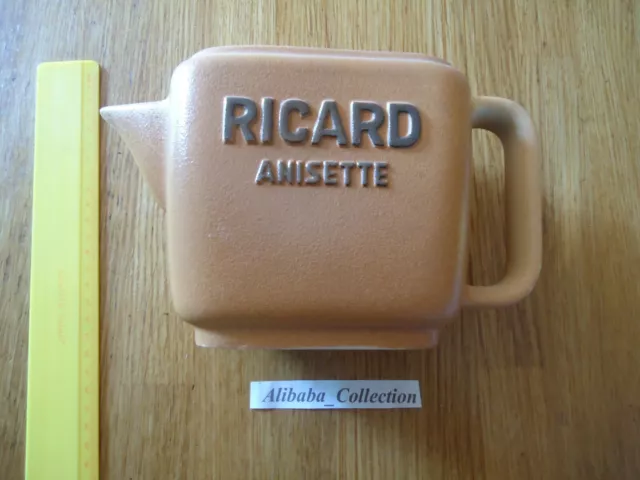 Jug Antique Ricard 1 L' 1 Litre Brown Bec Pointed Defect Cooking Pub