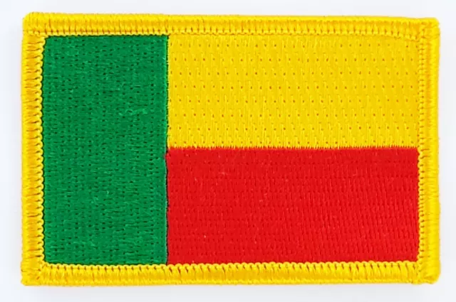Patch Ecusson Brode Drapeau Benin  Insigne Thermocollant Neuf Flag Patche
