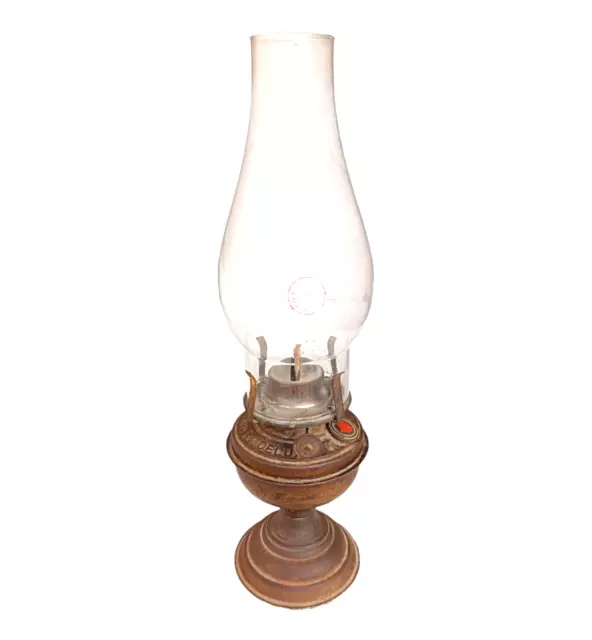 Vintage 1930's Old Antique Rare Kerosene Oil Lantern / Glass Lamp , Collectible