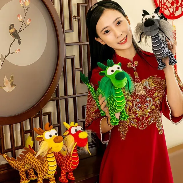 40cm Chinese Dragon Plush Toy Chinese Zodiac Dragon Mascot  Home Decor