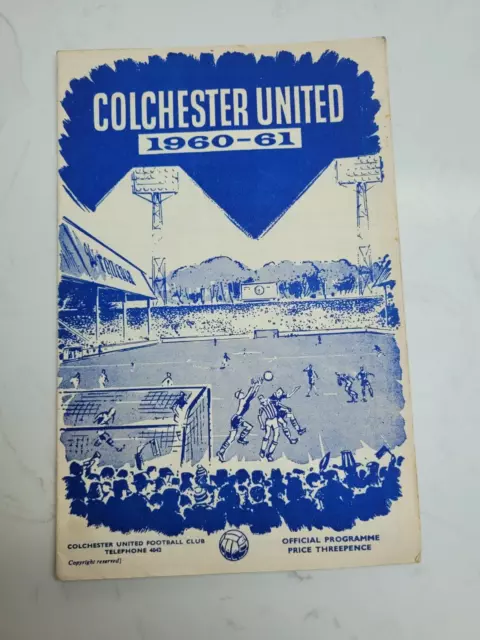 Colchester United V Swindon Town 1.4. 1961 - Third Division