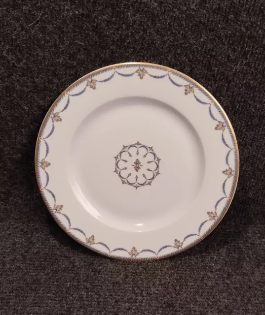 Assiette Philippe Deshoulieres Mod. Sully Bleu Et Or Porcelaine Luxe