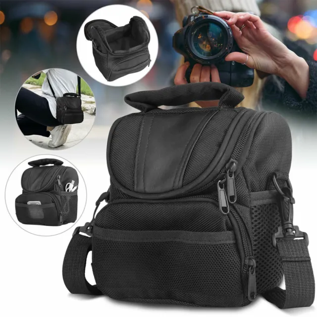 Camera Protective Bag Shoulder Pouch Zipper Case for Nikon Canon Sony Rebel DSLR