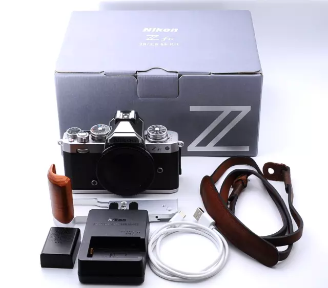 Nikon Z fc Mirrorless Digital Camera BODY Top Mint "4858 Count” Box strap grip