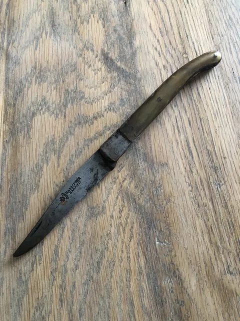 Ancien Couteau De Poche Pliant Laguiole Massoptier 2240 - Old French Knife