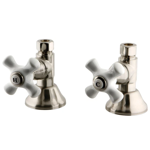 Válvula de cierre recto Kingston Brass CCK4415.PX Trimscape - níquel