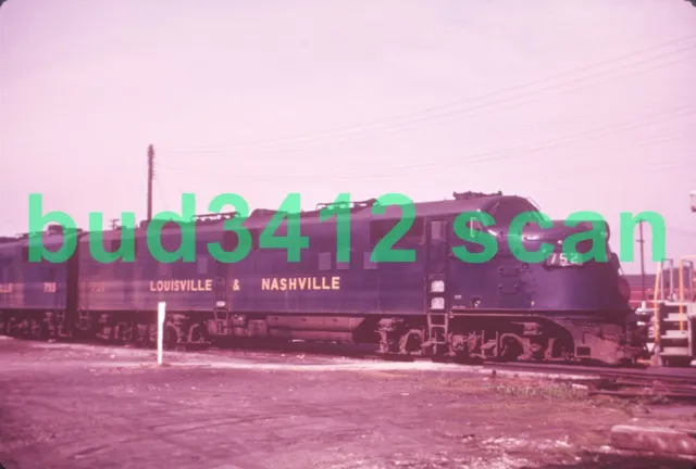 LN L&N Louisville & Nashville E6 #752 at Birmingham AL 1964 DUPLICATE Slide!