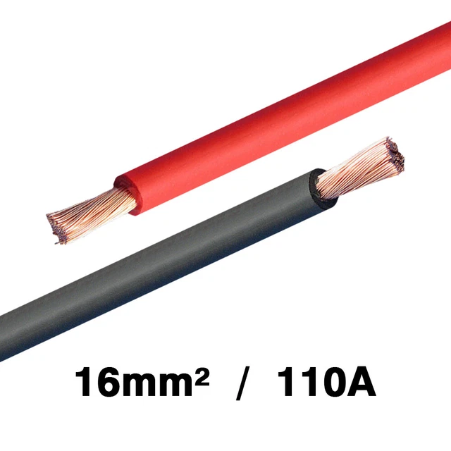 thumbnail image 2 of 16mm Black Hi-Flex Battery Starter Welding Cable – 110 Amp, 2 Metres – UK Made 2 of 5