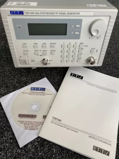 TTI TGR1040 1 GHz SYNTHESISED RF SIGNAL GENERATOR / SIG GEN / TEST EQUIPMENT