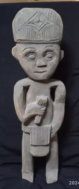 RARE Art Africain Statue Fétiche 61 cm Cameroun  début 20e TBE
