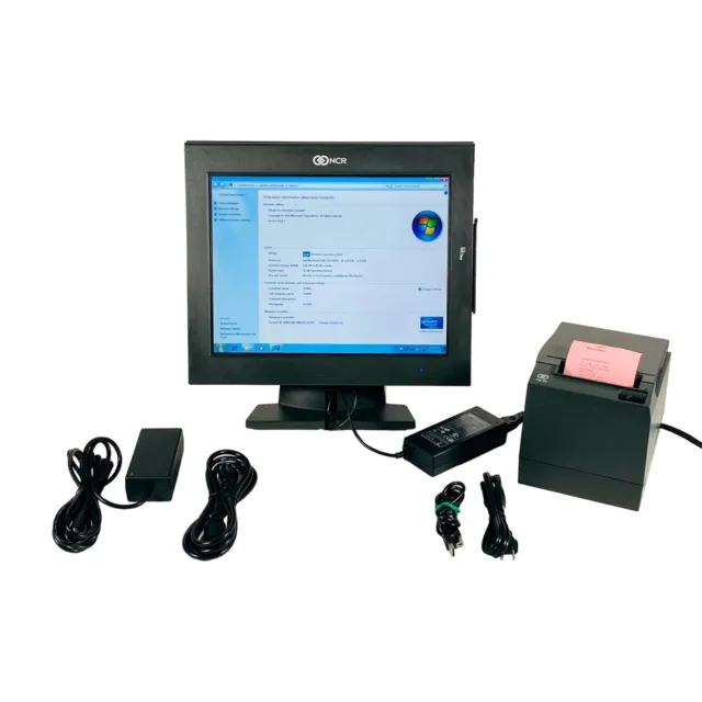 NCR POS Touchscreen Terminal7754 with Receipt Printer - Fully Tested