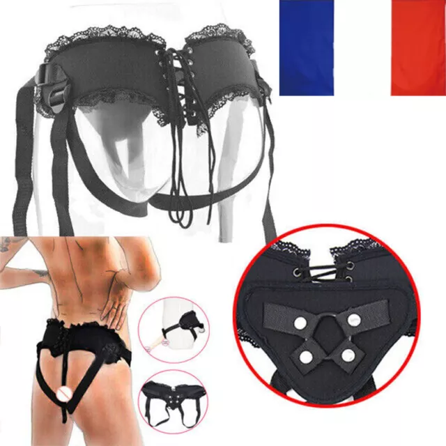 Strap-On Élastique Gode Ceinture O-Ring Peuvent Mettre Le Pénis Couples De Femme