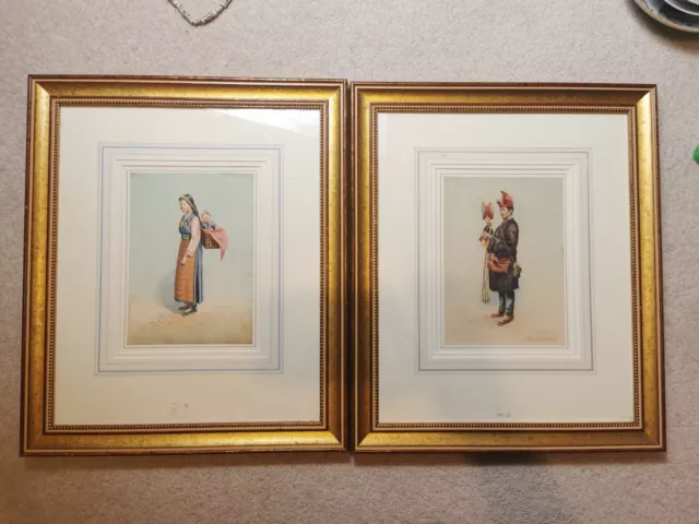 20th century Two Tibetan water colour paintings framed   (English school)