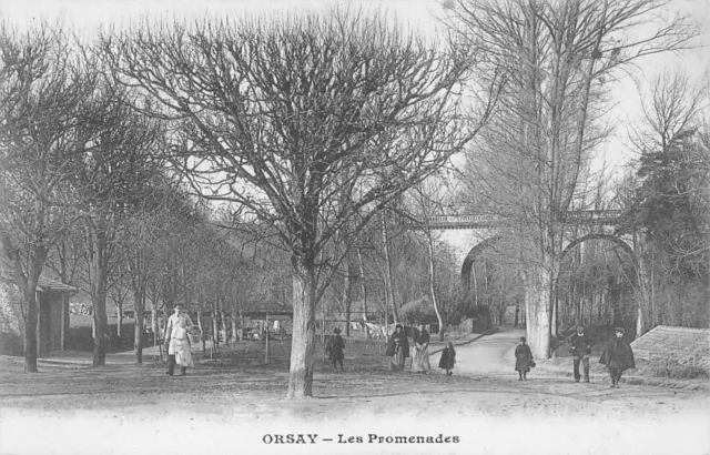 Cpa 91 Orsay Les Promenades